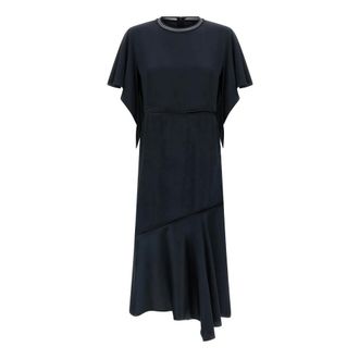 Fabiana Filippi Dames, Jurken, Blauw, Maat: XS Zijde