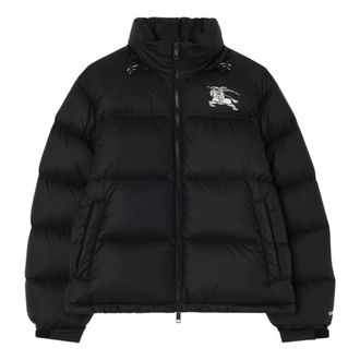Burberry Highlands Puffer Jacket - Heren - Jassen - Zwart - Maat: M Leer