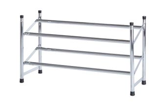 WENKO Zeller Estanter&iacute;a Extensible Para Zapatos Cromada