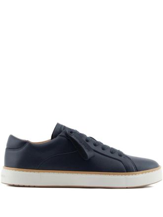 Emporio Armani Blue Leather Sneakers