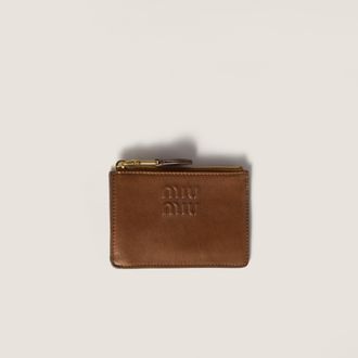 Miu Miu Nappa leather card holder