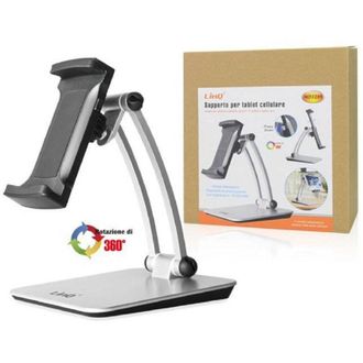 Trade Shop Trade Shop - Staffa Supporto Da Tavolo In Alluminio Per Smartphone Tablet Pieghevole Hd3285