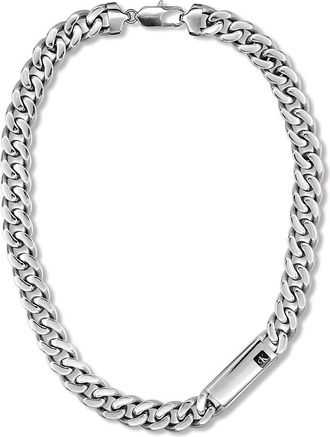 Calvin Klein Mens Bold Polished Chain Necklace - Metallic - OS