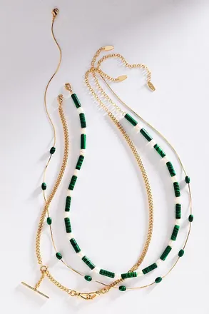 Anthropologie Shades of Sea Layering Necklaces