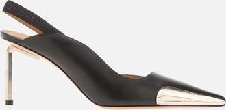 Off-white Womens Allen Frame Slingback Pumps - Multi/Black - Size: 5