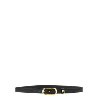 Fendi Belts - Dames - Riemen - Zwart - 90 CM - Accessoires