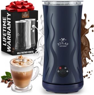 Zulay Kitchen Powerful 4-in-1 Electric Milk Frother and Steamer