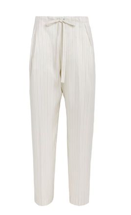 Khaite Silk Striped Trenton Trousers Size S