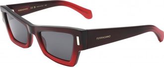 Ferragamo Womens SF2006S 53 615 Sunglasses - Red - One Size