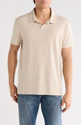 John Varvatos Fillipo Feeder Stripe Polo in Almond at Nordstrom Rack, Size Xx-Large