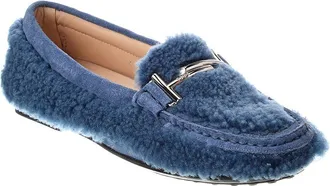 Tod's TodS Gomma Shearling & Suede Loafer