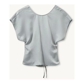 Designers Remix Collection Overhemden, Dames, Grijs, S, Satijn, Space Blouse