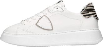 Philippe Model Temple Sneakers - Dames - Sneakers - Wit - 37 EU - Katoen - Schoenen