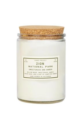 Parks Project Zion Sweetgrass and Amber Candle in White at Nordstrom