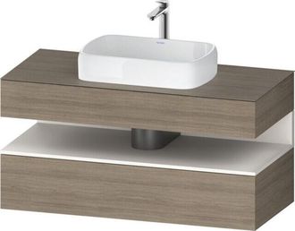 Duravit Duravit - Qatego Consola Mueble Bajo Lavabo, 1 Extra&iacute;ble, 1 Caj&oacute;n