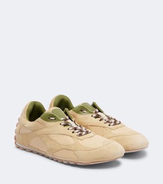 Bottega Veneta Orbit Flash suede-trimmed sneakers