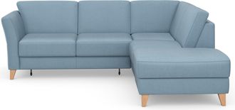 Sit&more Ecksofa »Visby L-Form« Wahlweise mit Bettfunktion und Stauraum, frei im Raum stellbar