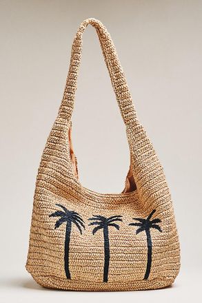 Faherty XL Woven Hobo Bag