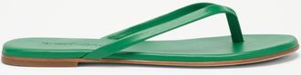 Russell & Bromley RADFORD Womens Green Leather Flip Flop