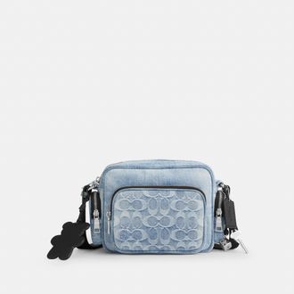 Coach Fletcher Crossbody Bag In Loved Signature Denim