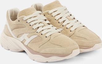 Hogan Hogan H665 suede-trimmed sneakers