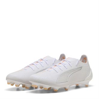 Puma Ultra 5 Ultimate voetbalschoenen voor heren, voor harde ondergrond (Wit)