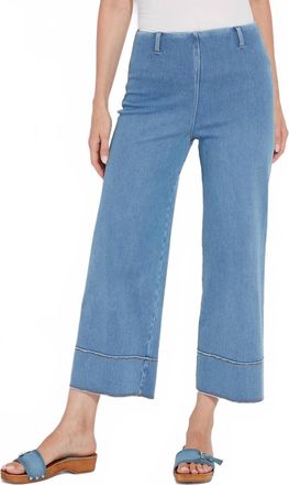 Lyss&eacute; Margo Crop Denim Jeans In Bleached Blue