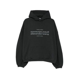 Alexander Wang Logo-print Cotton Hoodie