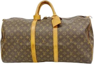 Louis Vuitton Vintage, unisex, Bruin, ONE Size, Pre-owned Weekendtas