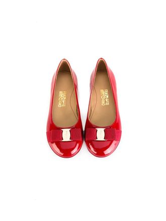 Ferragamo Ballerina Flat - Red