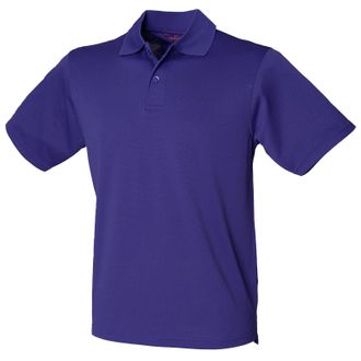 Henbury Coolplus Polo Shirt Colour:Bright Purple Size:3XL