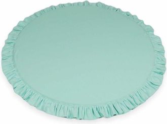 OEM Alfombra De Juego Redonda Para Ni&ntilde;os De 100 Cm Con Volantes, Color Menta
