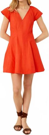 Marie Oliver Nerissa V Neck Mini Dress In Grenadine