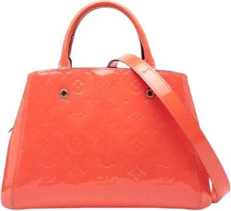 Louis Vuitton Pre-owned Handbags, female, Orange, Size: ONE SIZE Pre-owned Montaigne BB