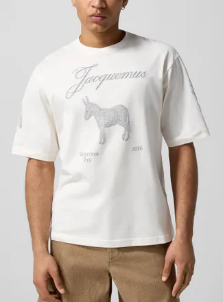 Jacquemus Mens Jacquard donkey T-shirt