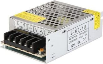 Trade Shop Trade Shop Traesio - Trade Shop - Alimentatore Switching Stabilizzato 220-12v 5a 60w Per Elettronica Strip Led