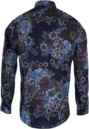 Lords of Harlech Nicoli Button-Up Shirt in Marco Floral Navy at Nordstrom, Size Xx-Large