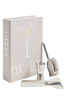 Printworks The Essentials Cocktail Tools Gift Set in Grey/Metallic at Nordstrom Rack
