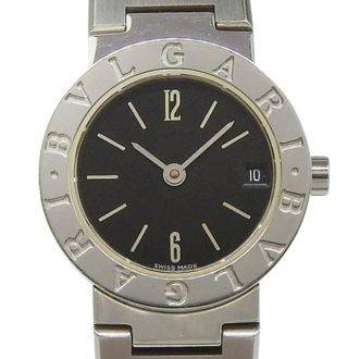 Bulgari Pre-owned Bb 23Ss Roestvrij staal Horloge - Dames - Vintage Horloges - Zwart - ONE Size - Vintage