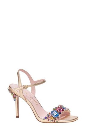 Kate Spade New York treasure crystal sandal in Light Gold at Nordstrom, Size 7