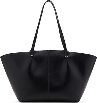 Mango Faux Leather Shopper Bag in Black at Nordstrom