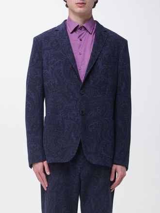 Etro Blazer monopetto Etro in jersey con stampa Paisley