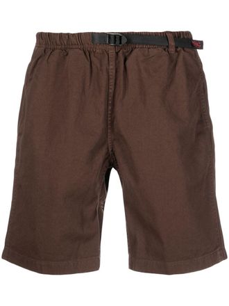Gramicci buckle-fastening waistband shorts - men - Cotton - S - Brown