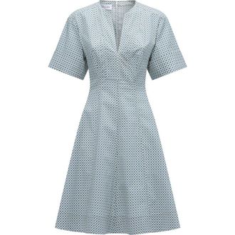 C&acirc;llas Milano Sora Flared dress Blue Print at Nordstrom, Size 44 It