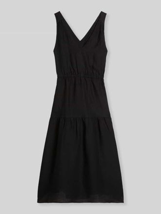 Marc O'Polo Relaxed Fit Freizeitkleid aus reinem Leinen in Black, Gr&ouml;&szlig;e 34