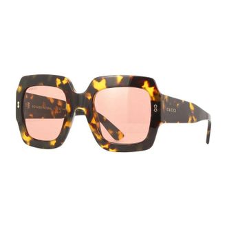 Gucci GG1111S003 Square Full Rim Sunglasses - Havana