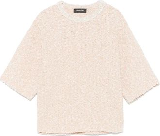 Fabiana Filippi T-shirt in tweed - Toni neutri