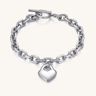 Mantra Love Yourself - Chain Bracelet in Silver at Nordstrom