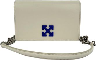 Off-white Jitney 0.5 Shoulder Bag in White Calf Leather