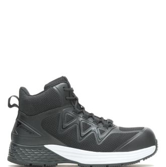Bates Mens Rush Mid Work Composite Toe Boots In Black
